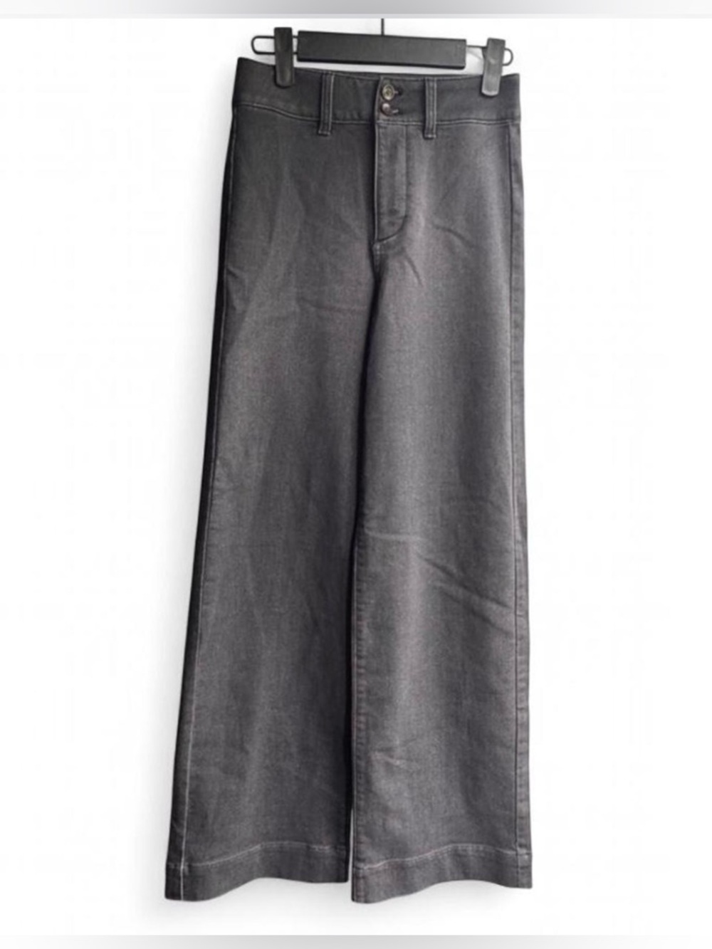 Faherty Wide Leg Jeans High Rise Dark Wash Trouser Denim Size 24 Minimalist